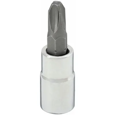 WESTWARD Socket Bit: 1/4 in Drive Size, Phillips Tip, #0 Tip Size, 1 1/2 in Overall Lg - Phillips Bit Sockets