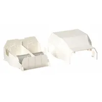 PANDUIT Entrance End: T-70, 2 1/2 in Wd, 1 1/4 in Ht, Plastic, Off White (MPN T70EEIW)
