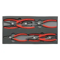 Retaining Ring Plier Set: External/Internal, For 3/4 in to 2 3/8 in3/4 in to 2 23/64 in Shaft Dia (MPN 00 20 01 V02)