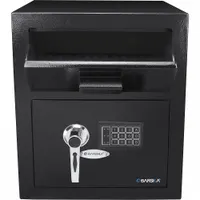 Cash Depository Safe: Digital Combo Lock, 1.1 cu ft Capacity, Steel, Not Fire Rated (MPN AX11930)