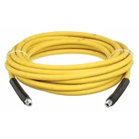 Washdown Hose: 3/8 in Hose Inside Dia., 3,000 psi, -20° to 250°F, Yellow, 50 ft Hose Lg, MNPT x MNPT (MPN 20308401)