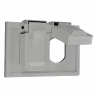LEVITON Wall Plate: Duplex Outlet, 2 Gang, Gray (MPN 4976-GY)