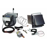 The TJERNLUND VP-2F is a horizontal power-vent conversion kit for water heaters with a 3-inch connection size. It supports BTU ranges up to 60,000 BTU and a maximum venting distance of 75 feet. This kit enables horizontal exhaust routing in installations where vertical venting is not feasible