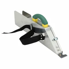 Manual drywall taper with adjustable aluminum blade, 3-inch blade width, and 2-quart compound capacity. Used for applying joint compound and embedding tape in drywall seams during finishing work.