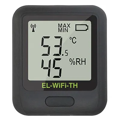 LASCAR WiFi Data Logging Sensor: 0%to 100% Relative Humidity Measured, -4°F to 140°F - Temperature & Humidity Data Loggers