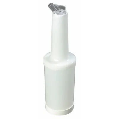 CARLISLE Store 'N Pour Quart Container: White, Polyethylene - Containers with Pourers