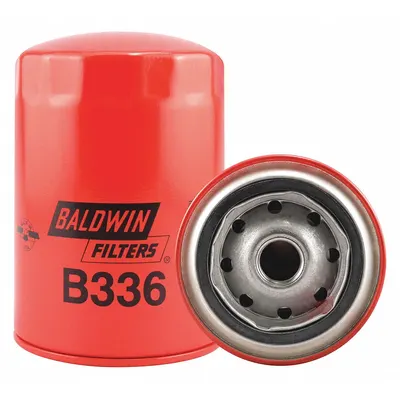 BALDWIN FILTERS Oil Filter: B336, 3/4"-16 Thread Size, 5 3/8 in Overall Ht - Spin-On Oil Filters