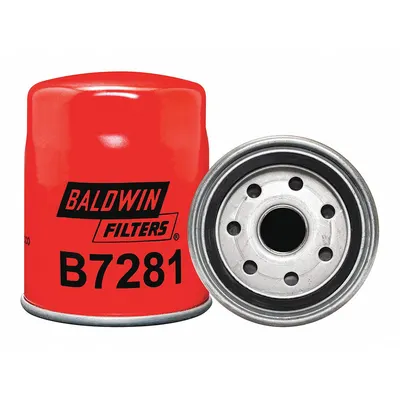 BALDWIN FILTERS Oil Filter: B7281, M20-1.50 Thread Size, 3 7/8 in Overall Ht - Spin-On Oil Filters