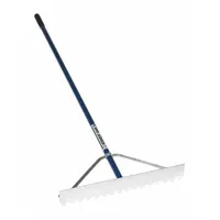 SEYMOUR MIDWEST Asphalt Lute: Aluminum Head, Aluminum Handle, Straight Handle Type, 66 in Handle Lg (MPN 56935GRA)