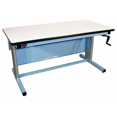 PRO-LINE Workbench: Adj Ht, Laminate, 72 in x 30 in, 330 lb Overall Load Capacity - Open-Base Workstations