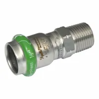 APOLLO Crimp Adapter Fitting: 1 in Pipe x 1 in Pipe Size, Press-fit x MNPT, EPDM, SmartPress (MPN 123456939)