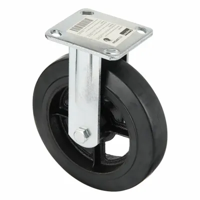 Dayton Rigid Caster: 600 lb Load Capacity, 7 7/8 in Overall Lg, 8 in Overall Wd - Replacement Casters for Platform Trucks