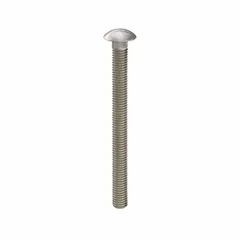 Square neck carriage bolt made from 316 stainless steel with a plain finish, measuring 4-1/2 inches in length and featuring a 3/8"-16 thread. The square neck prevents rotation during tightening, making it suitable for metal-to-wood or metal-to-metal assemblies in environments where corrosion resistance is required.