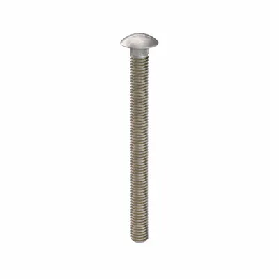 USA INDUSTRIALS Carriage Bolt: Square Neck, 3/8"-16 Thread Size, 4 1/2 in lg, Stainless Steel - 316 Stainless Steel Square Neck Carriage Bolts