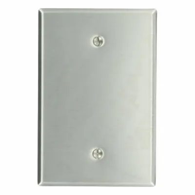 LEVITON Wall Plate: Blank, 1 Gang - General Purpose Wall Plates