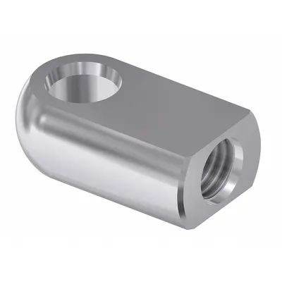 BANSBACH EASYLIFT Hinge Eye End Fitting: Aluminum - Gas Spring End Fittings