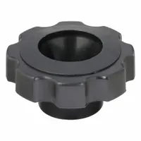 INNOVATIVE COMPONENTS Hand Knob: 8 Point, Plastic, 1/4" Thread, 15 mm Thread Lg, 2.38 in Dia (MPN GNH1-HEXF6-----)