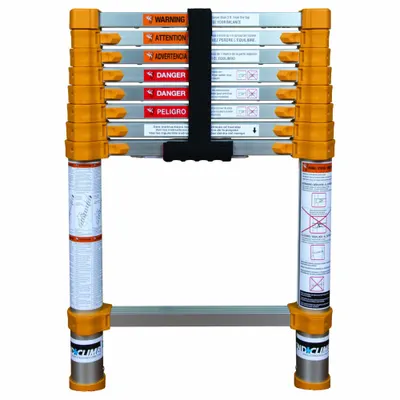 XTEND + CLIMB Telescoping Extension Ladder: 9 ft Ladder Size, Aluminum - Lightweight Aluminum Telescoping Extension Ladders