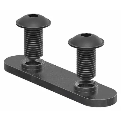 80/20 Bolt Assembly: 1/4" -20 Size, 1/2 in Thread Lg, Flanged Button Head Socket Cap - Slide-In T-Nuts
