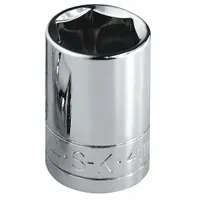 SK PROFESSIONAL TOOLS Socket: Metric, 1/2 in Drive Size, 25 mm Socket Size, 6-Point, Std, Chrome (MPN 48225)