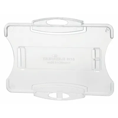 DURABLE Badge Holder: Pouch, Horizontal, 3 5/8 in Badge Pouch Wd, 2 3/4 in Badge Pouch Ht - Sleeves & Holders for Badges
