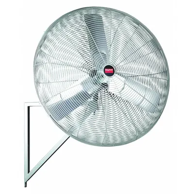 Dayton Mounted Fan: 36 in Blade Dia, 208 to 230/460V AC, 1/2 hp Motor HP - Standard Industrial Wall-Mount Fans