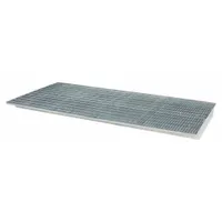 DENIOS Sump Insert Decking: 108 in x 36 in, Sump, 11 ga Decking, 6,900 lb Load Capacity, Blue (MPN K38-1150)