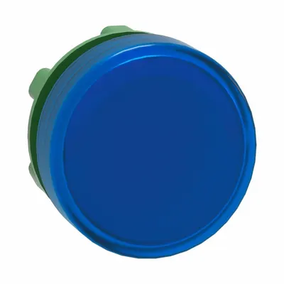 SCHNEIDER Pilot Light Head: 22 mm Panel Mounting Hole Dia, Blue, Smooth, LED - Pilot-Light Heads