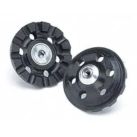 3M Air-Cooled Quick Change Disc Backup Pad: TR, 4 in Dia, 3/8"-24 Internal-Thread, 5 PK (MPN 02286)