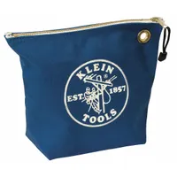 KLEIN TOOLS Tool Bag: 10 in W x 3 1/2 in D x 8 in H, Blue, Canvas, 0 Inside Pockets, 1 Bags, Canvas (MPN 5539BLU)