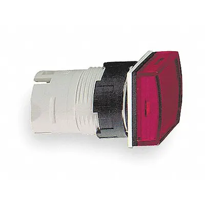 SCHNEIDER Pilot Light Head: 16 mm Panel Mounting Hole Dia, Red, Smooth, LED - Pilot-Light Heads