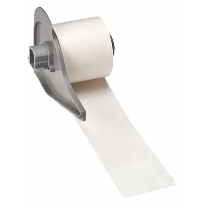 BRADY Wraparound Label: 6 in x 1 1/2 in, Vinyl, White (Matte) - Brady Precut Label Rolls