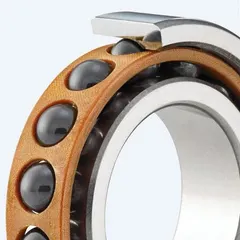 Matched duplex angular contact bearing, metric series S 6002, with ABEC P4 precision class. Features a 15° contact angle, open design, and phenolic cage. Supplied as one pair (1 PR). Suitable for high-speed, high-accuracy applications such as machine tool spindles and precision instrumentation.