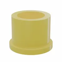 BUNTING BEARINGS Flanged Sleeve Bearing: PTFE, 5/8 in Bore, 7/8 in OD, 3/4 in Overall Lg, Yellow (MPN BJ5F101406)