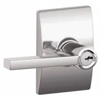 SCHLAGE Door Lockset: Office Lever Locksets, Chrome (MPN F51A LAT 625 CEN)