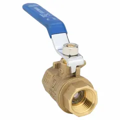 APPROVED VENDOR 20045LF Brass Ball Valve, 1/2 in, FIP x FIP, Full Port, Lever Handle