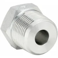 PARKER Metal Pipe Straight: 2 in x 1 in, Male NPT Threaded x Female NPT Threaded, 2,000 psi, Steel (MPN 2 X 1 PTR-S)
