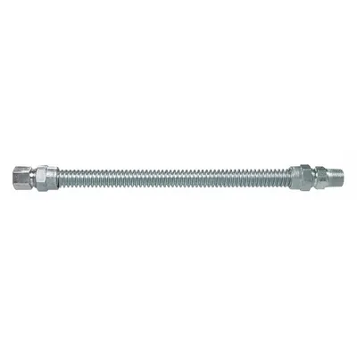 DORMONT Gas Connector: 1/2 in Hose Inside Dia., 4 ft Hose Lg, 106,000 BTU Capacity - Range Connectors