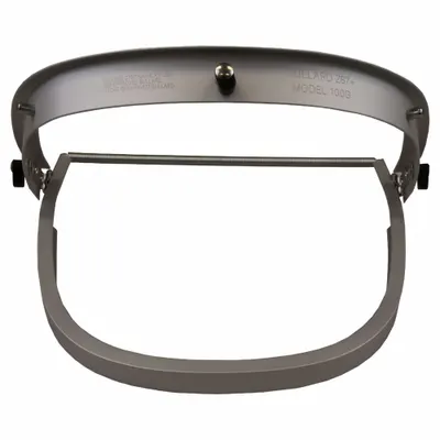 BULLARD Face Shield Bracket: Band Attachment Type, Aluminum - Bullard Hard Hat Adapters for Face Shields