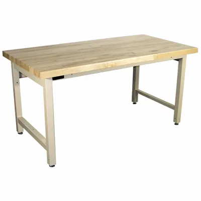 PRO-LINE Work Bench: Fixed Ht, Maple, 72 in x 30 in, 5,000 lb Overall Load Capacity - Open-Base Workstations