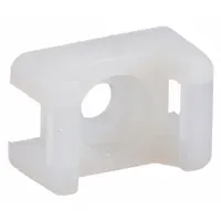 DOLPHIN COMPONENTS CORP Saddle Cable Tie Base: 0.34 in Slot Wd, 0.13 in Slot Ht, Natural, 1,000 PK (MPN DC-LPM-4)
