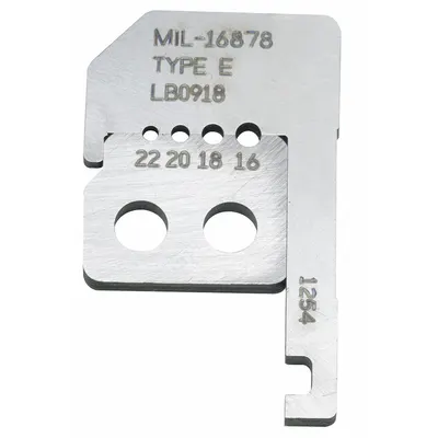 IDEAL Replacement Blade Set: 25/32 in Overall Lg, Steel, Less than 6 in, 10F562 - Wire Stripper Replacement Blades