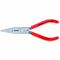 Long Nose Plier: 1 1/4 in Max Jaw Opening, 6 1/4 in Overall Lg, 1 3/4 in Jaw Lg, 3/8 in Tip Wd (MPN 13 01 614 SBA)