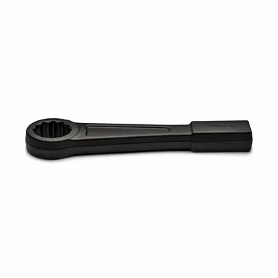 WRIGHT Striking Wrench: Steel, Black, 2 3/16 in Head Size, 12 in Overall Lg - SAE, Straight Handle, 12-Point, Striking Box End Wrenches