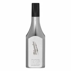 Fixed-insert bit socket with a 6 mm triple square tip and 3/8 in drive. Overall length of 1 29/32 in. Used for industrial fastening applications requiring a secure, non-removable bit configuration in assembly, maintenance, and repair tasks.