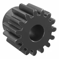 Spur Gear: Module m 2, 15 Teeth, 12 mm Bore Dia, Black Oxide Coated Carbon Steel, 20° Pressure Angle (MPN SS2-15)