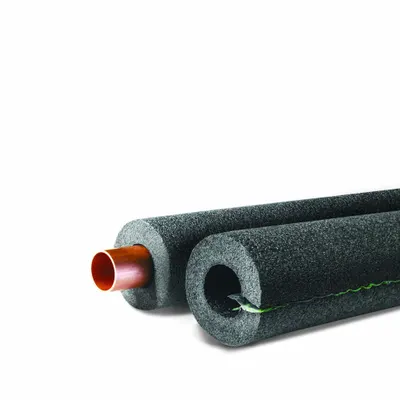 TUBOLIT Pipe Insulation: Polyethylene, Semi-Slit, 1/2 in Thick, 2 in ID, 6 ft Lg - Polyethylene Straight Tube Insulation