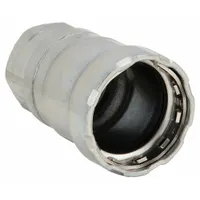VIEGA MEGAPRESS Crimp Adapter Fitting: 2 in Pipe x 1 1/2 in Pipe Size, Press-fit x FNPT, Steel, EPDM (MPN 25645)