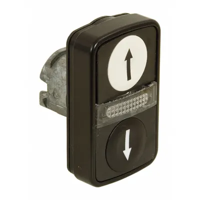 SCHNEIDER Multihead Operator: Illuminated, 2 Button, Flush Profile - Illuminated Multihead Push-Button Operators