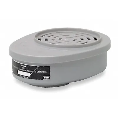 MSA Cartridge: Organic Vapor (OV), Black Color, Bayonet, Air Purifying Respirator - MSA Advantage 200 LS, 420, 1000, 3000, 4000 Reusable Respirators Compatible Filters & Cartridges